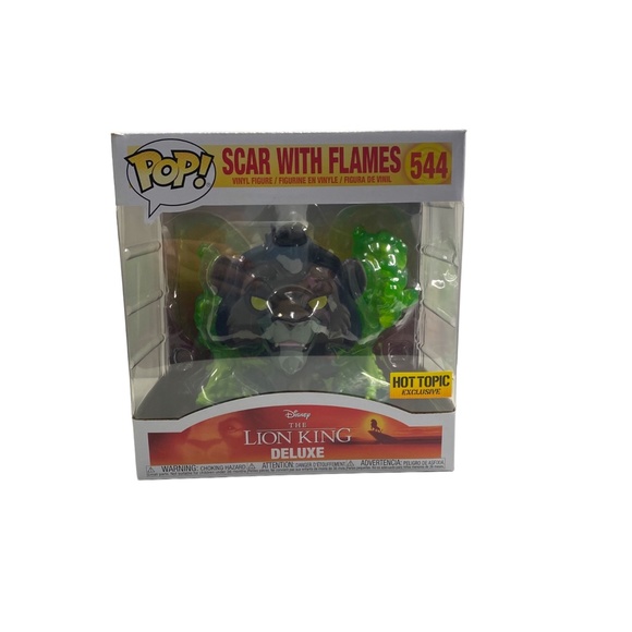 Funko Pop! Disney The Lion King Deluxe Scar with Fames #544 Vinyl Figure - Picture 1 of 4